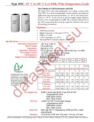 101C702U050AA2BS datasheet  